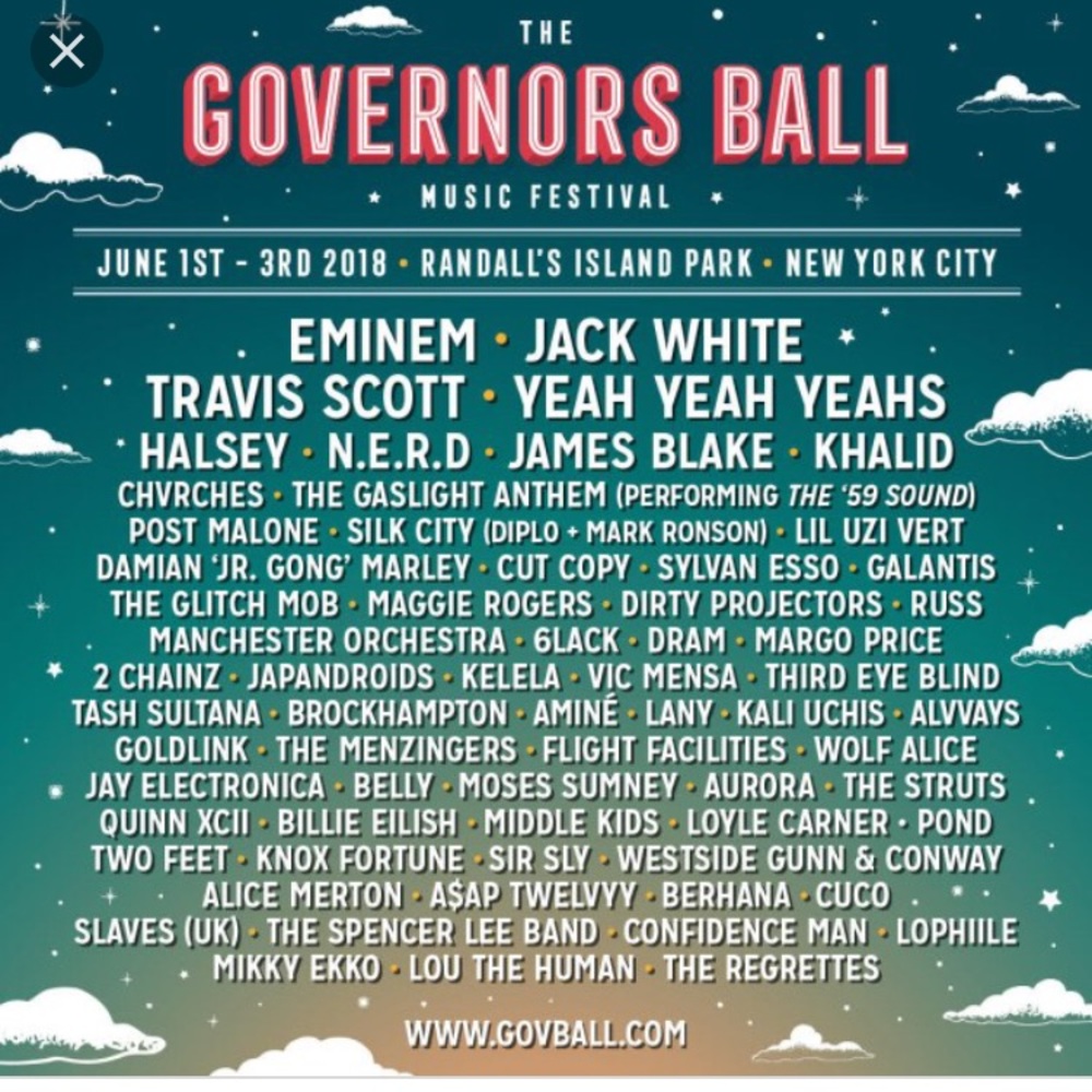 GOV BALL TICKETS